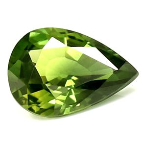 0.85 Carat Pear Cut Green Sapphire