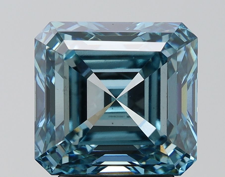 4.62 Carat Asscher Cut Fancy Blue
