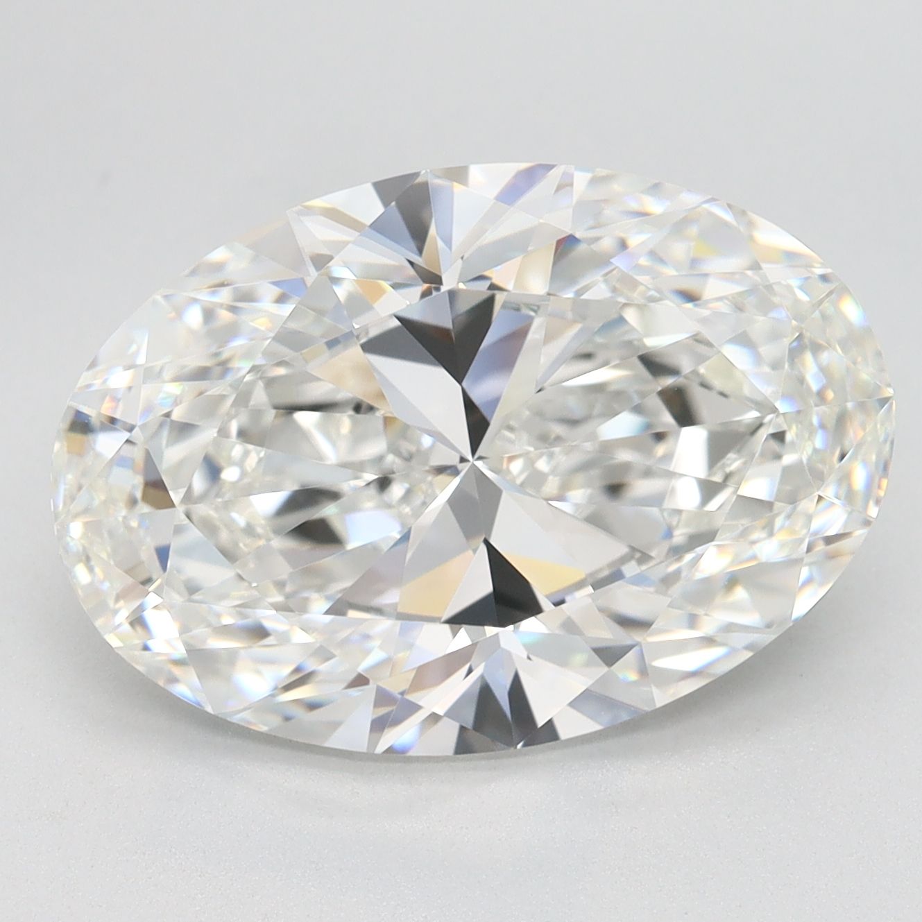 5.69 Carat F-IF Oval Lab Diamond