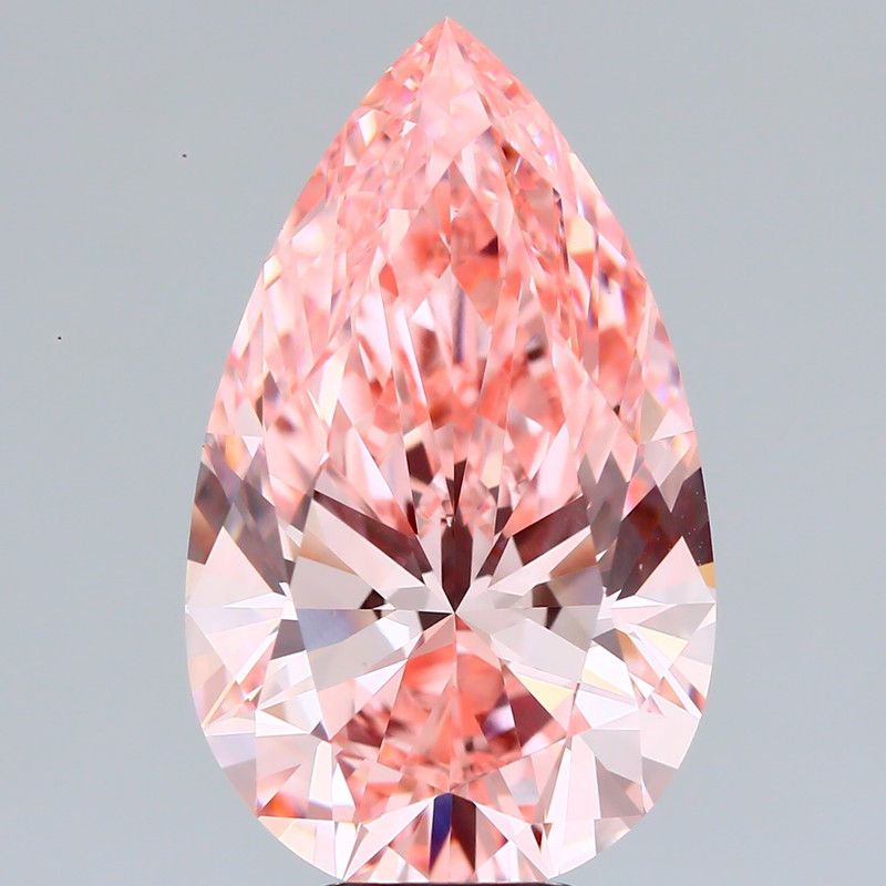 8.13 Carat Pear Cut Fancy Pink