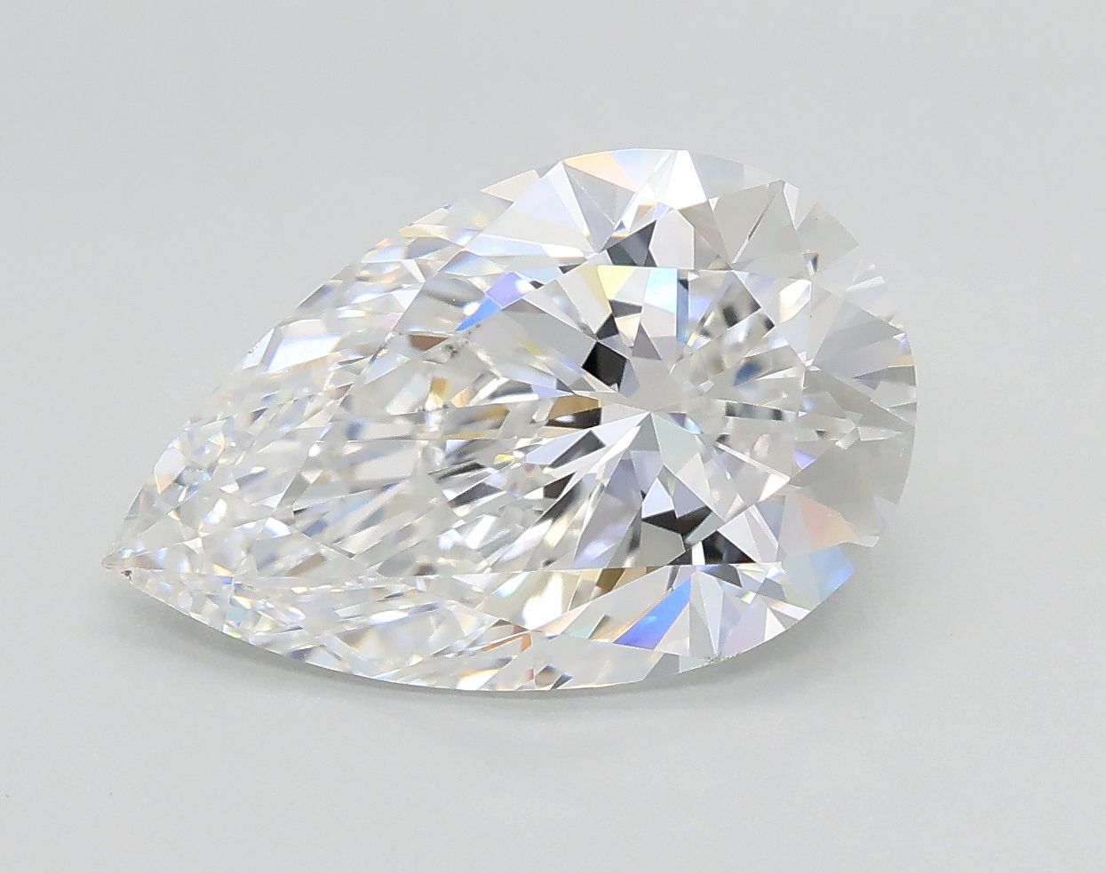 4.20 Carat E-VVS2 Pear Lab Diamond