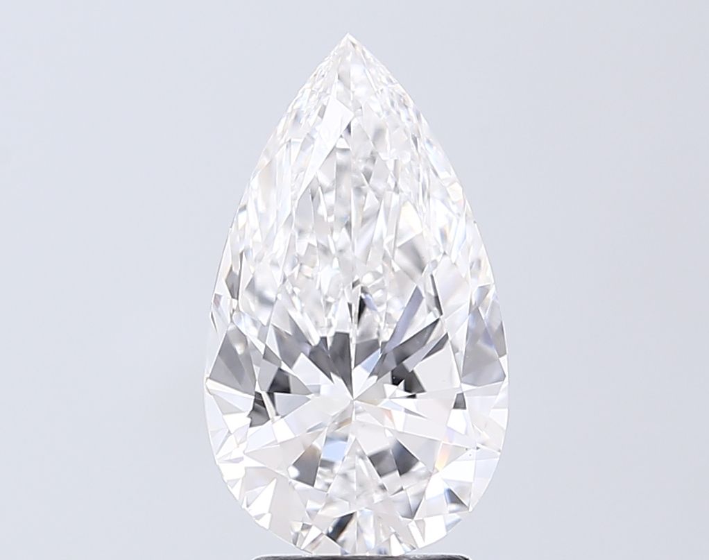 3.00 Carat D-VVS2 Pear Lab Diamond