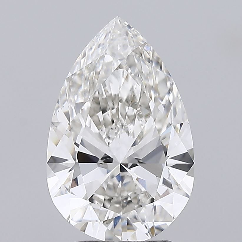 3.02 Carat G-VS1 Pear Lab Diamond