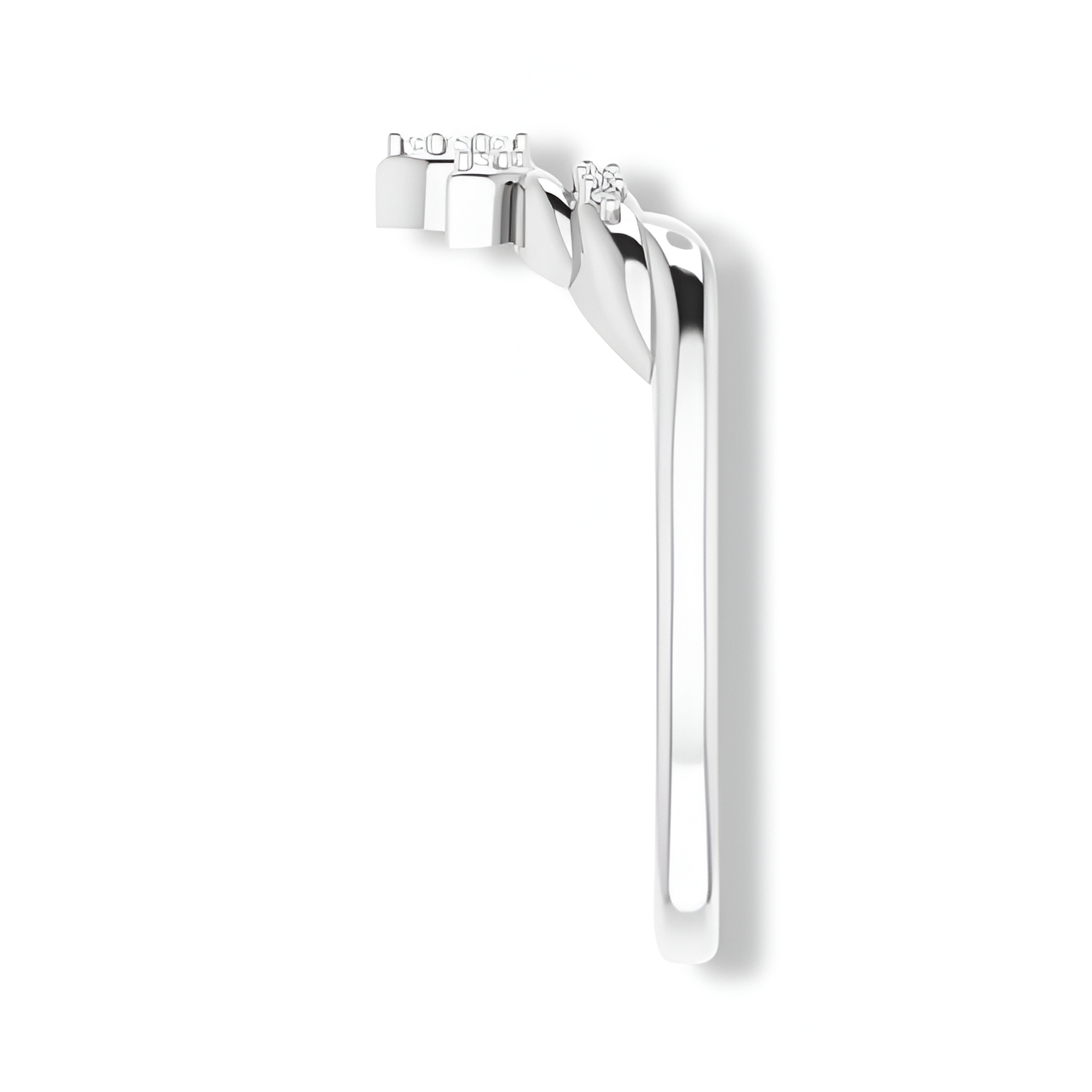 Round Diamond Floral Inspired Curved Band-VIRABYANI