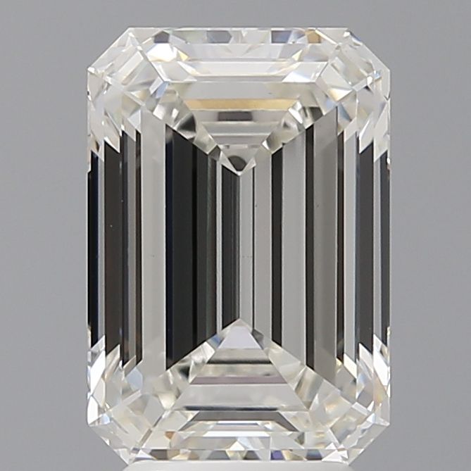 4.09 Carat G-VVS2 Emerald Lab Diamond