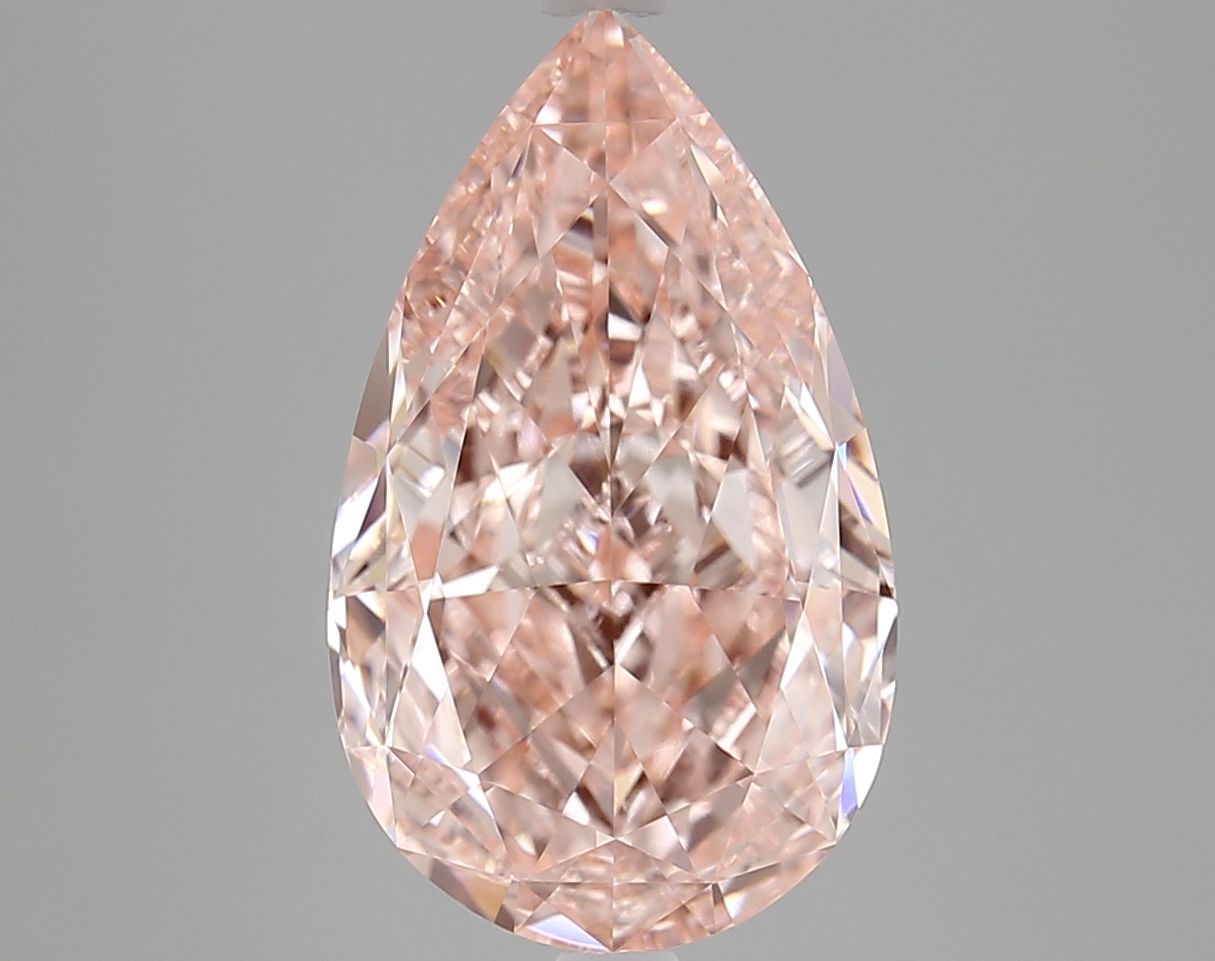 5.10 Carat Pear Cut Fancy Pink