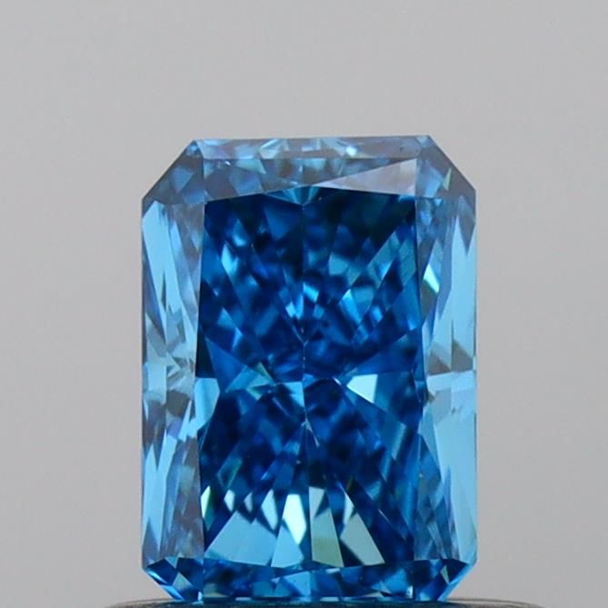 0.54 Carat Radiant Cut Fancy Blue