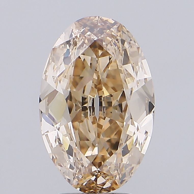 4.51 Carat Oval Cut Fancy Brown