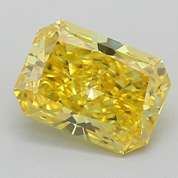 0.57 Carat Radiant Cut Fancy Yellow