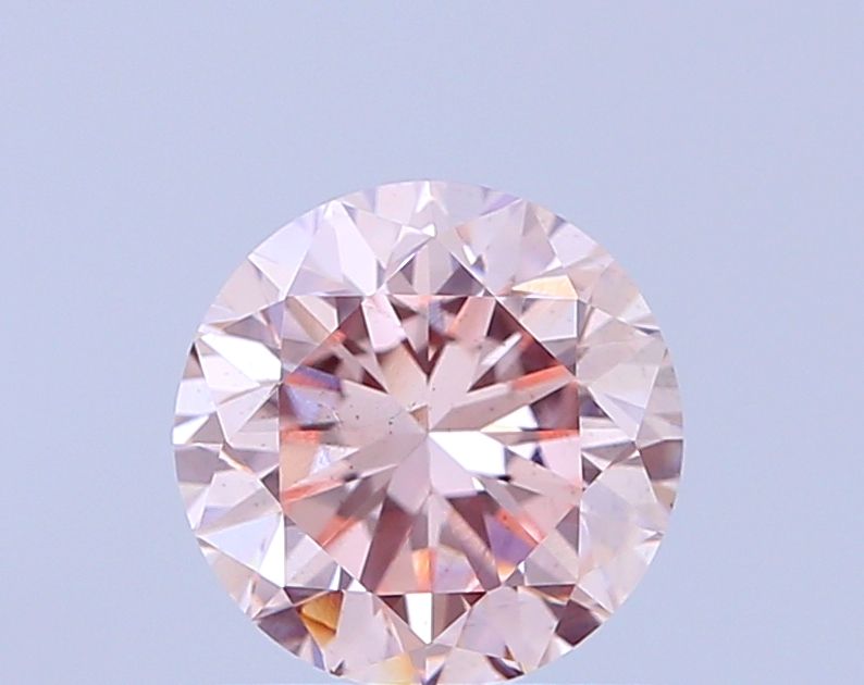 0.71 Carat Pink SI1 Round Lab Diamond