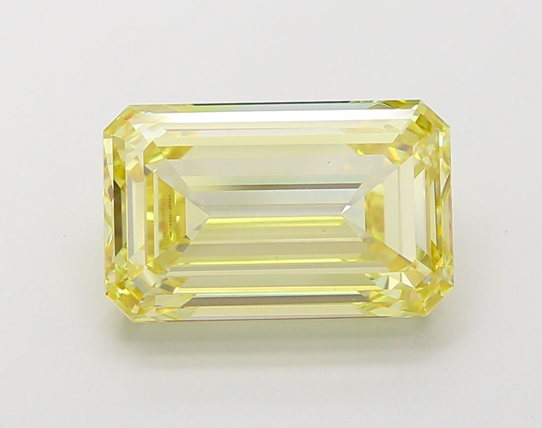 7 Carat Emerald Cut Fancy Yellow