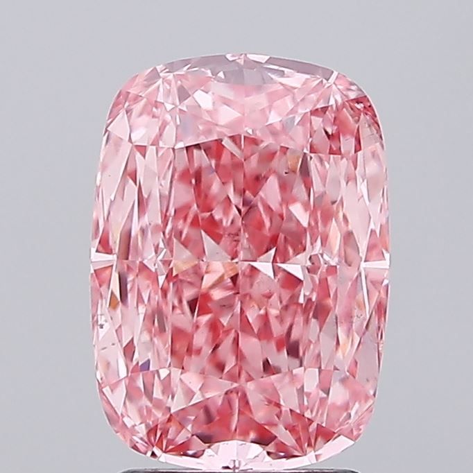 2.72 Carat Cushion Cut Fancy Pink