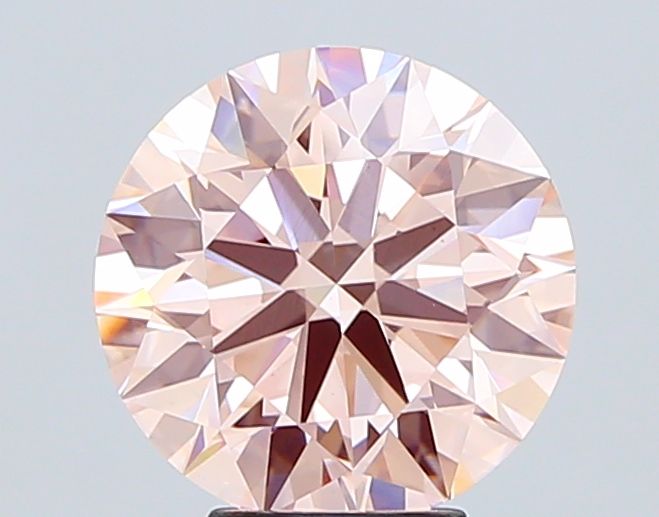 5.08 Carat Round Cut Fancy Pink
