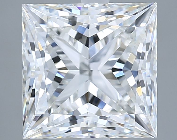 5.09 Carat F-VVS2 Princess Lab Diamond