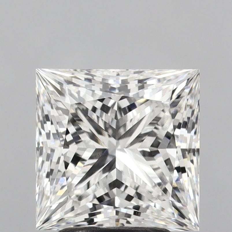 3.29 Carat F-VVS2 Princess Lab Diamond