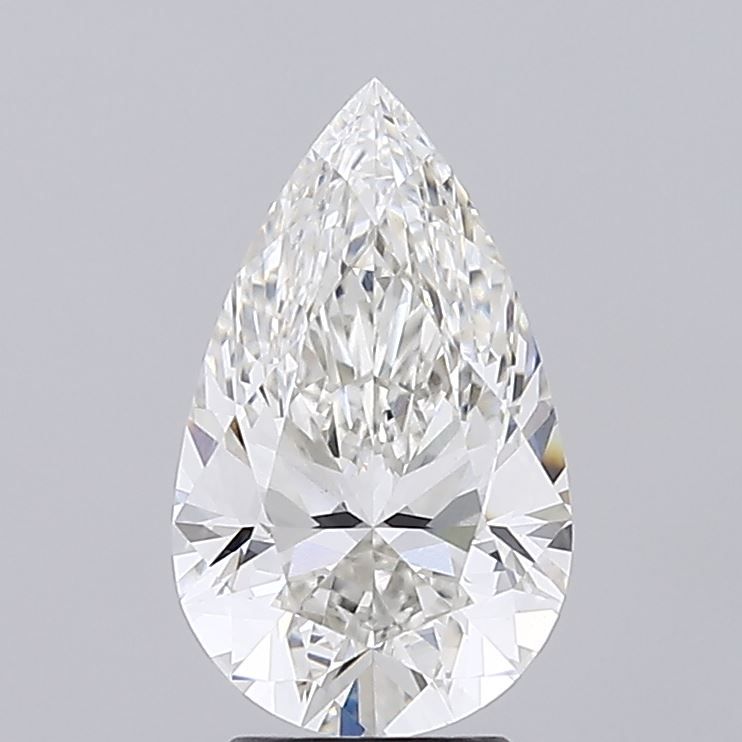 3.10 Carat G-VVS2 Pear Lab Diamond