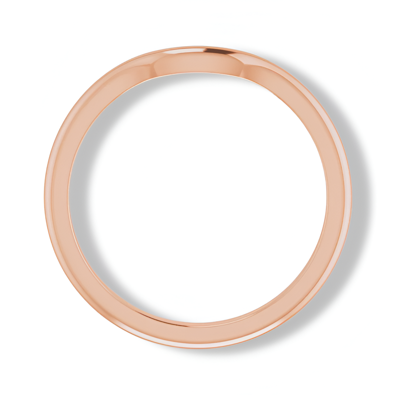 Solid Gold Curve Band