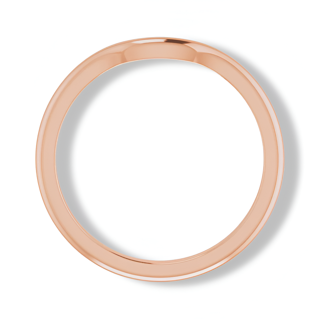 Solid Gold Curve Band-VIRABYANI