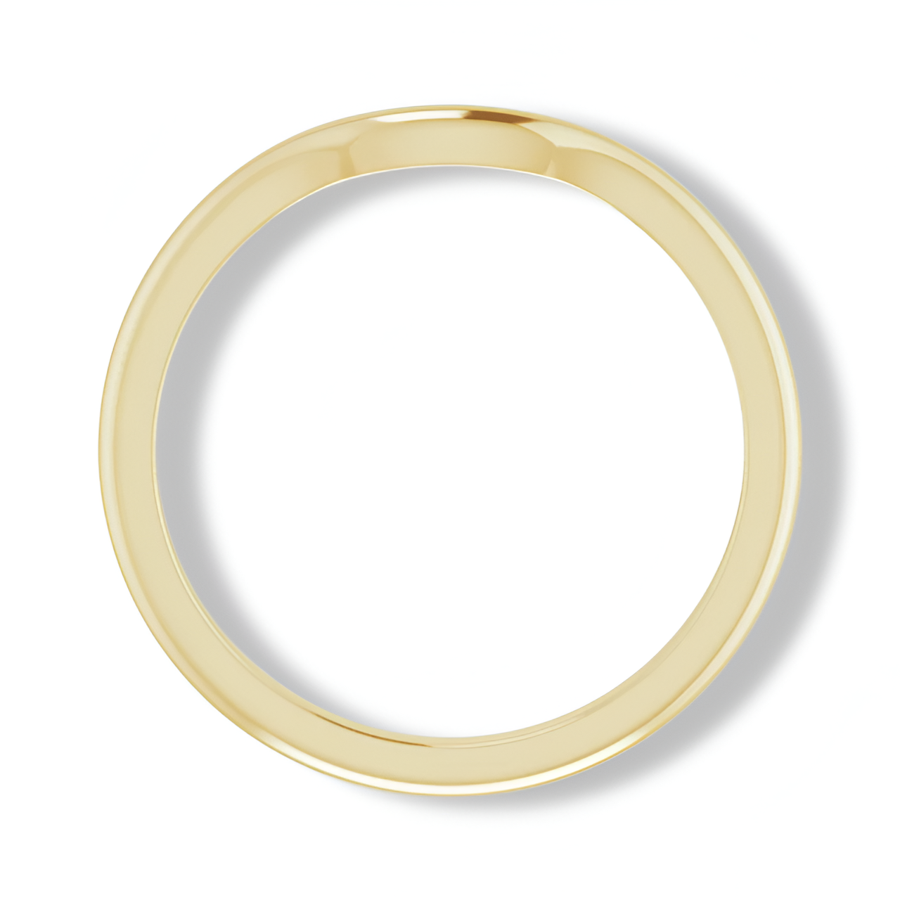 Solid Gold Curve Band