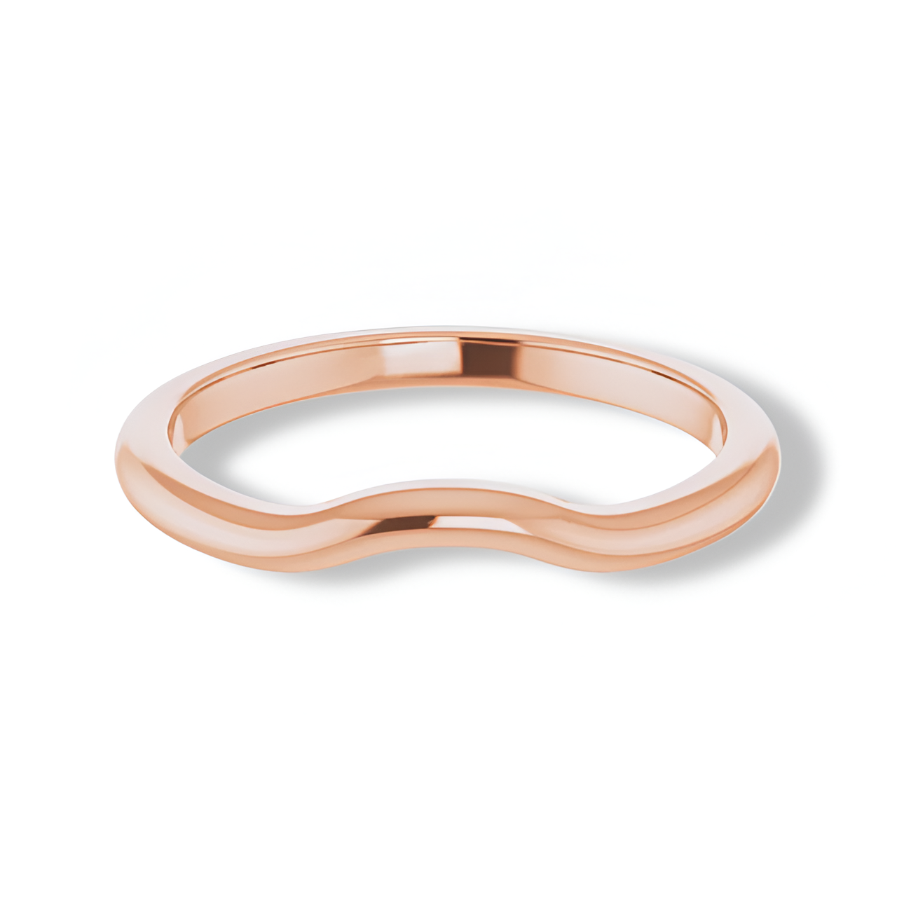 Solid Gold Curve Band-VIRABYANI