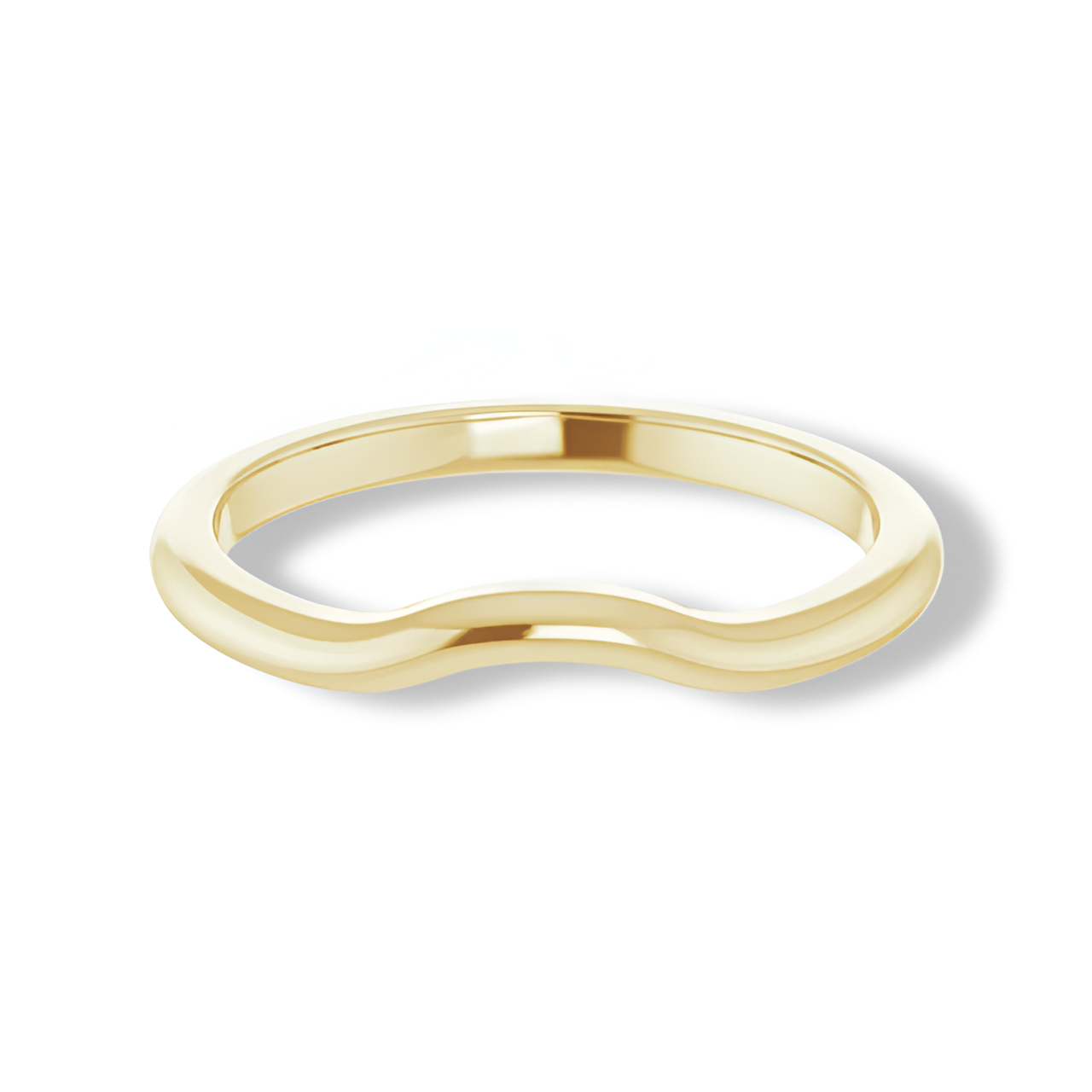 Solid Gold Curve Band-VIRABYANI