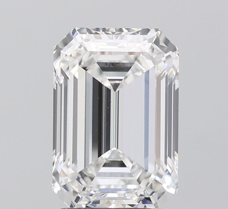 3.07 Carat F-VVS2 Emerald Lab Diamond