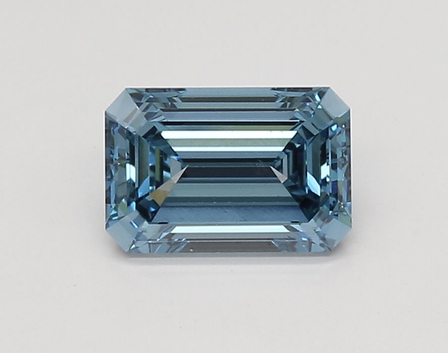 1.51 Carat Emerald Cut Fancy Blue