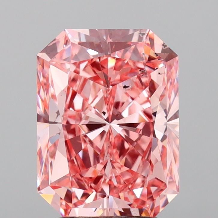 3.01 Carat Radiant Cut Fancy Pink