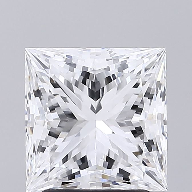 2.45 Carat E-VVS2 Princess Lab Diamond