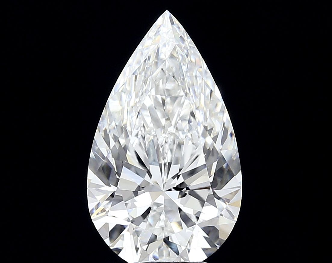 5.17 Carat F-VVS2 Pear Lab Diamond