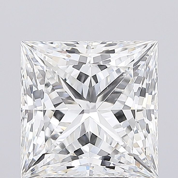 5.06 Carat F-VVS2 Princess Lab Diamond