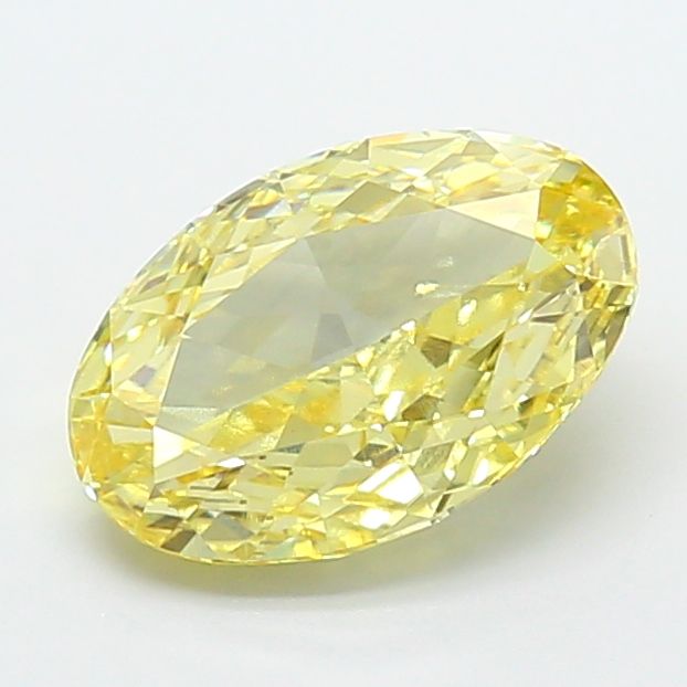 3.51 Carat Oval Cut Fancy Yellow