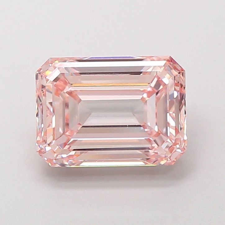 3.00 Carat Emerald Cut Fancy Pink