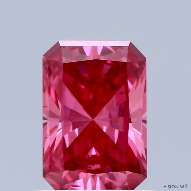 0.65 Carat Radiant Cut Fancy Pink