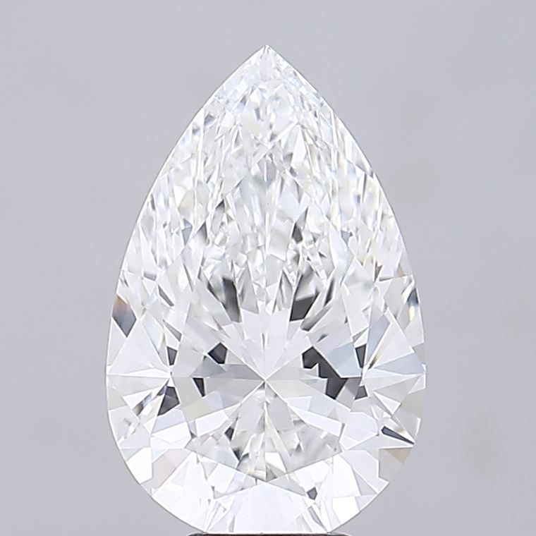 7.03 Carat F-VVS2 Pear Lab Diamond