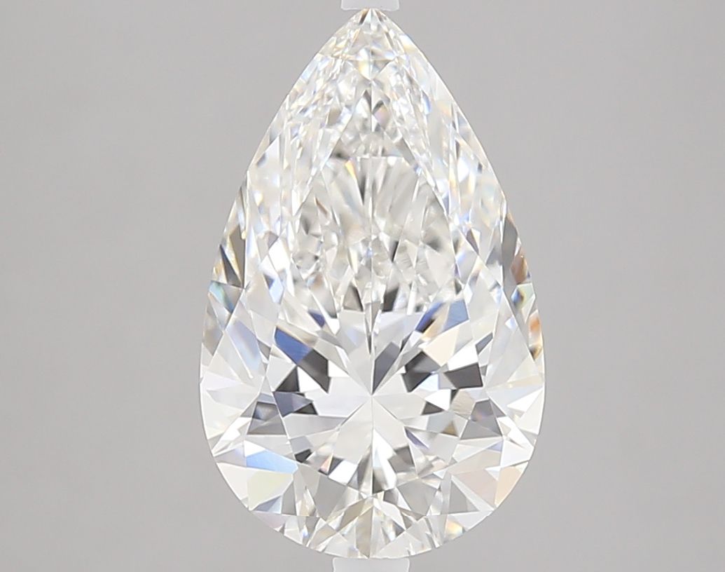 3.07 Carat F-VVS2 Pear Lab Diamond