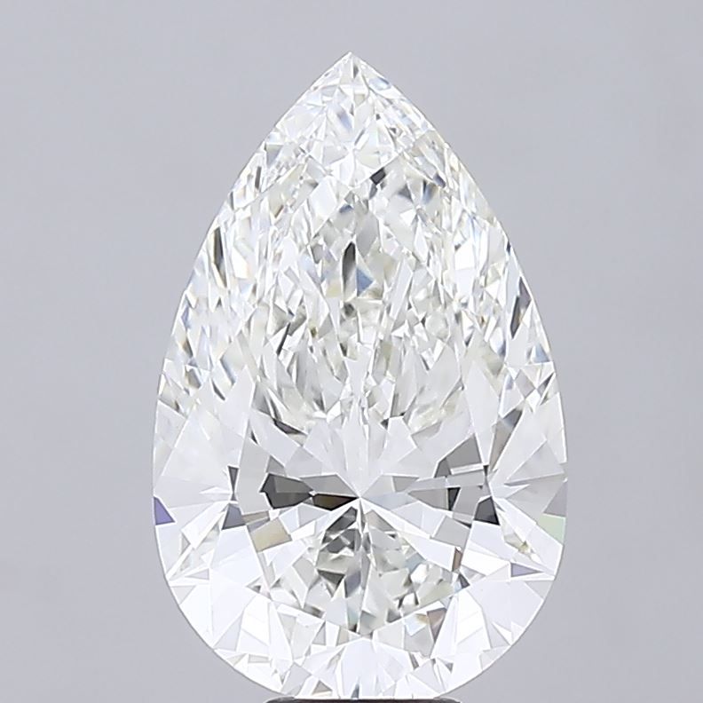 10.09 Carat F-VVS2 Pear Lab Diamond