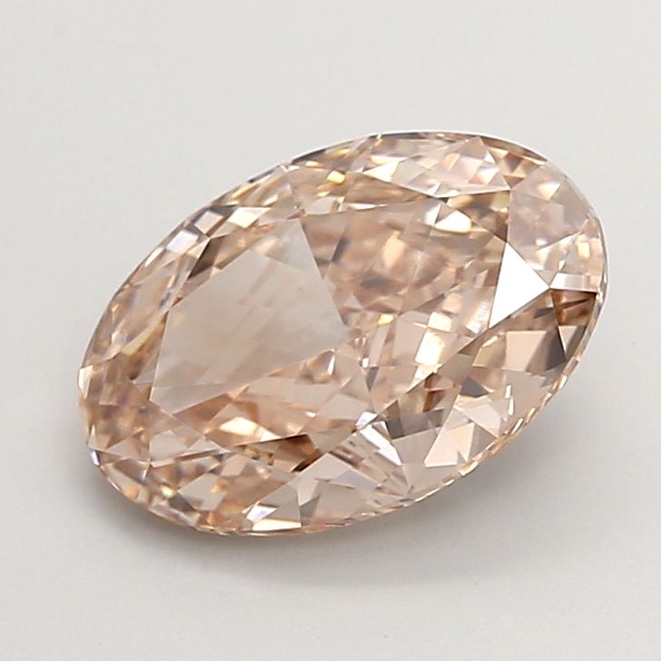 4.09 Carat Brown VVS2 Oval Lab Diamond