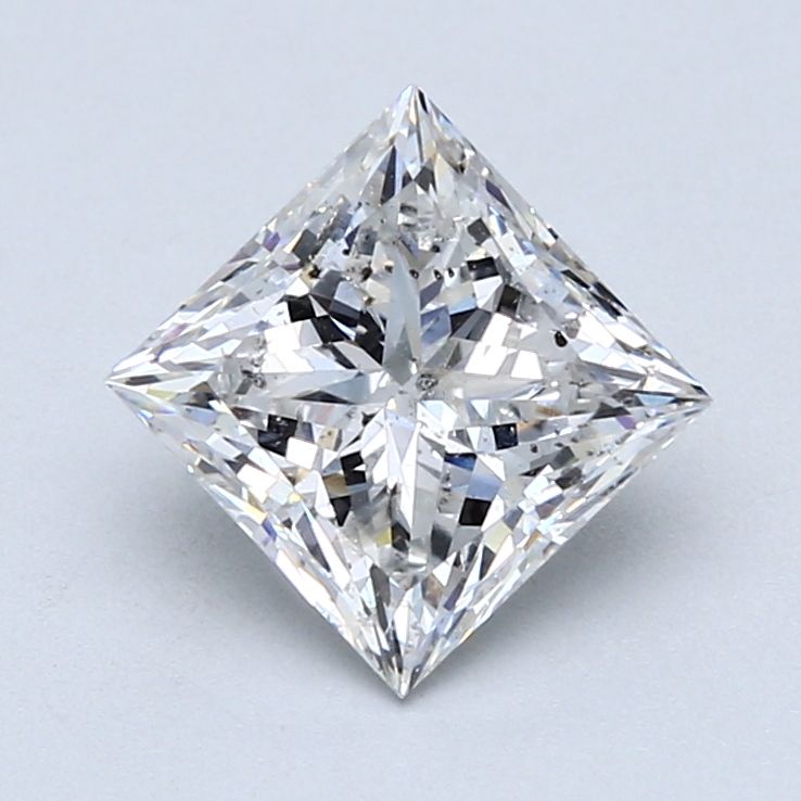 2.03 Carat F-I1 Princess Cut Diamond