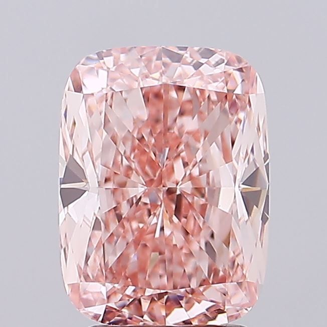 3.73 Carat Cushion Cut Fancy Pink
