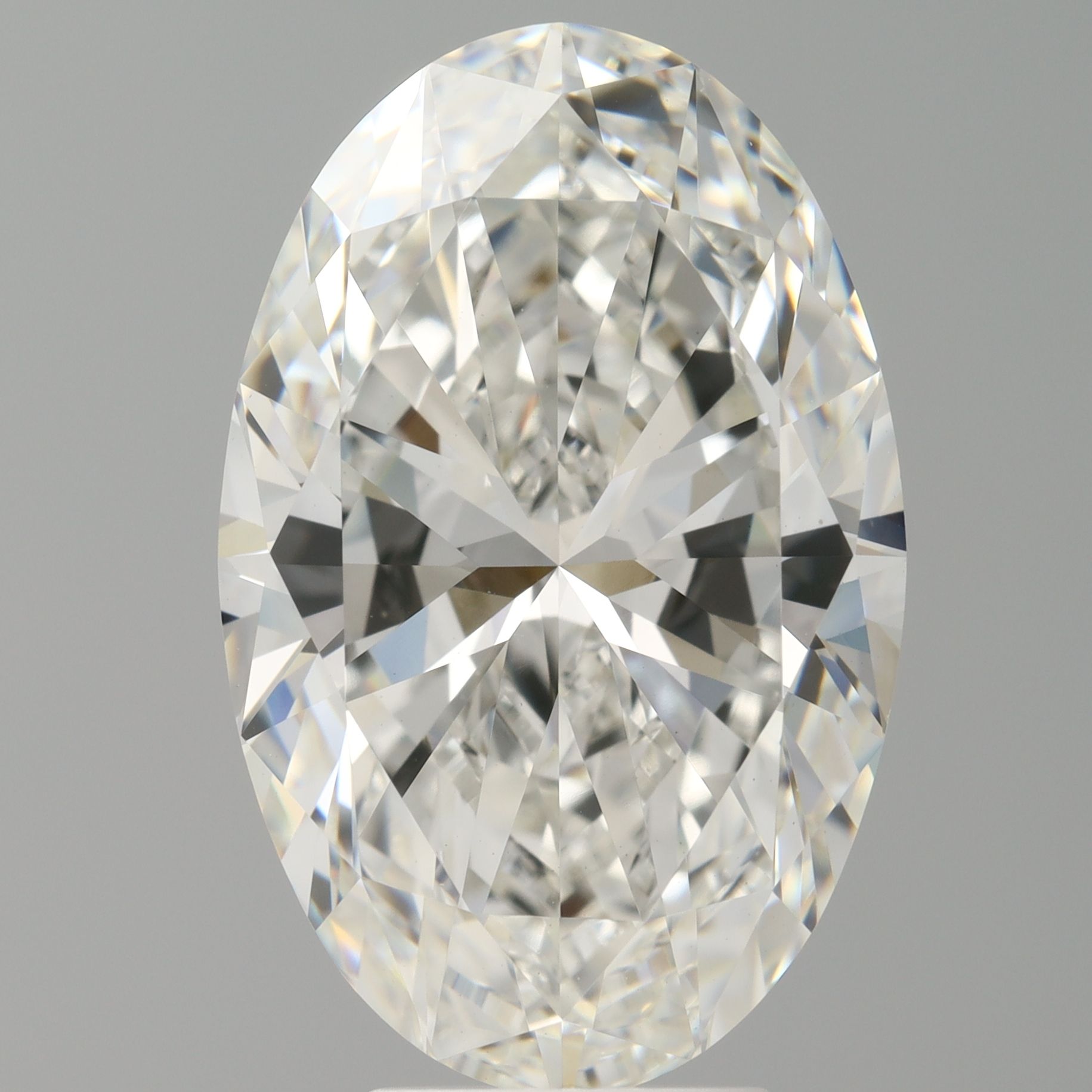 6.58 Carat F-VVS2 Oval Lab Diamond