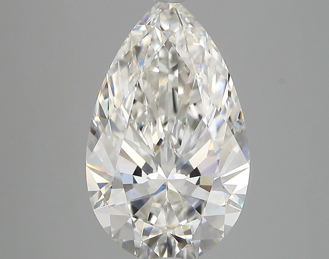 4.12 Carat F-VVS2 Pear Lab Diamond
