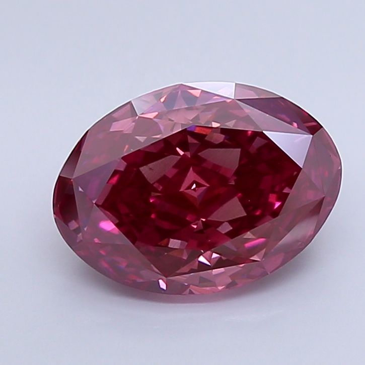 4.73 Carat Oval Cut Fancy Pink