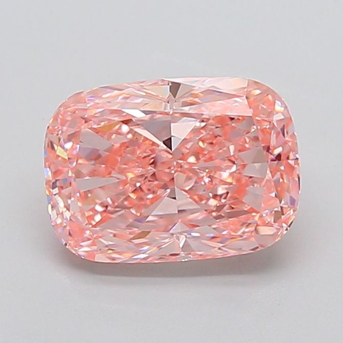 3.57 Carat Cushion Cut Fancy Pink