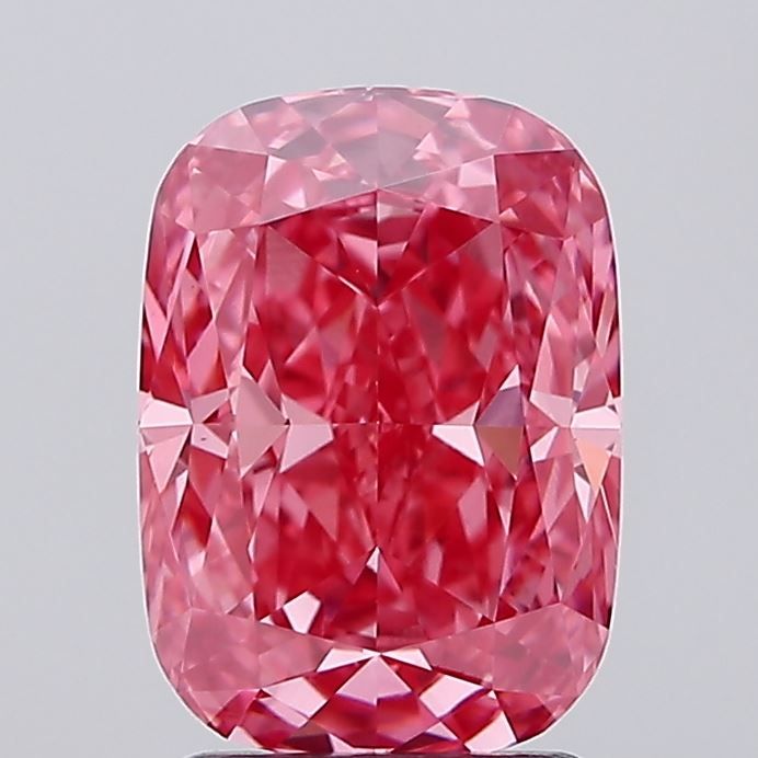 2.51 Carat Cushion Cut Fancy Pink