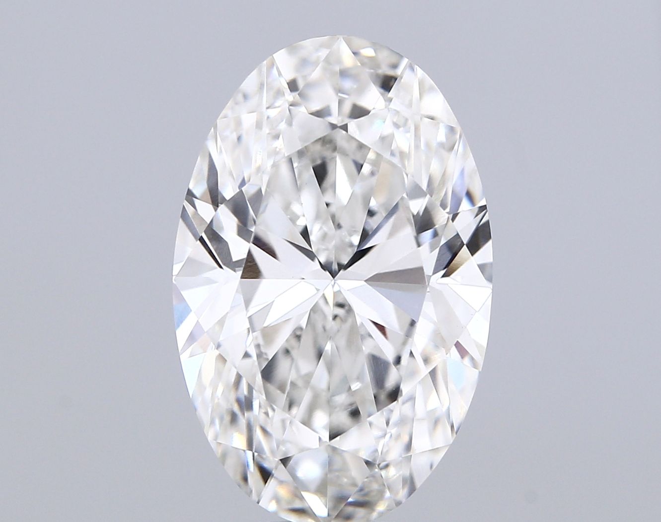 7.03 Carat F-VVS2 Oval Lab Diamond