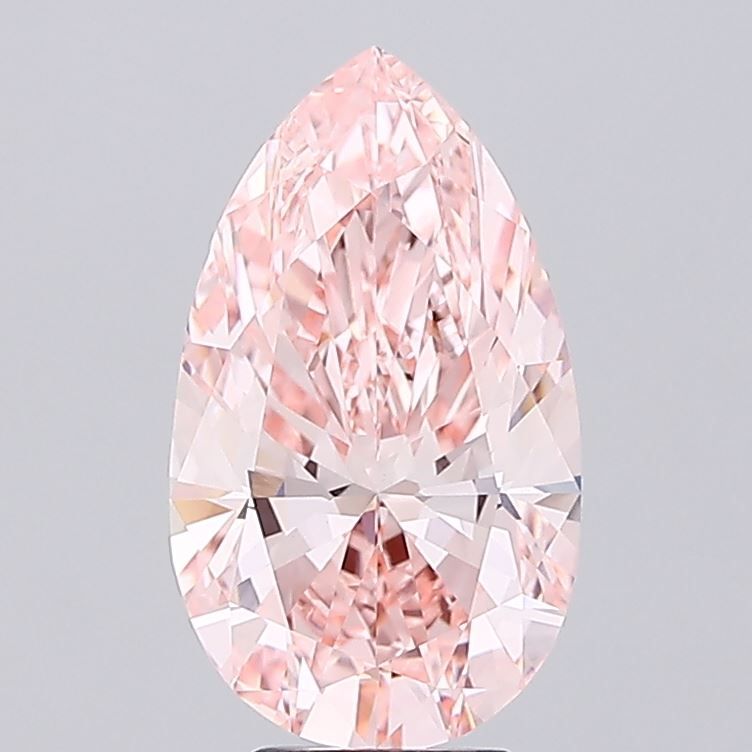 5.78 Carat Pear Cut Fancy Pink