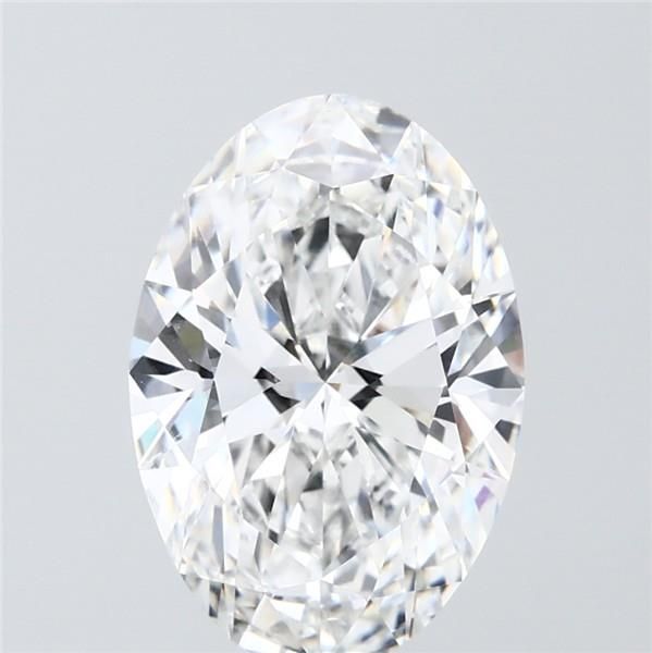 3.51 Carat F-VVS2 Oval Lab Diamond