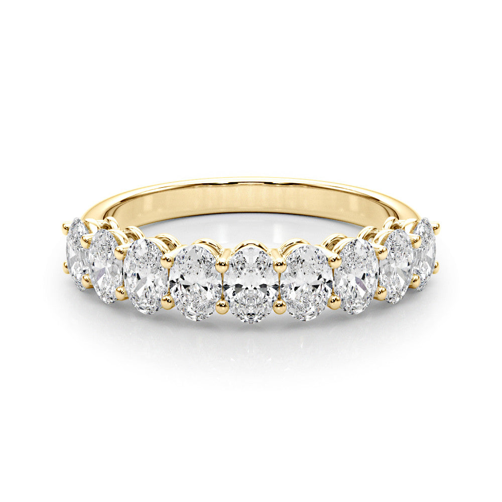 Nine Stone 2.0 ct. Oval Diamond Anniversary Ring-VIRABYANI