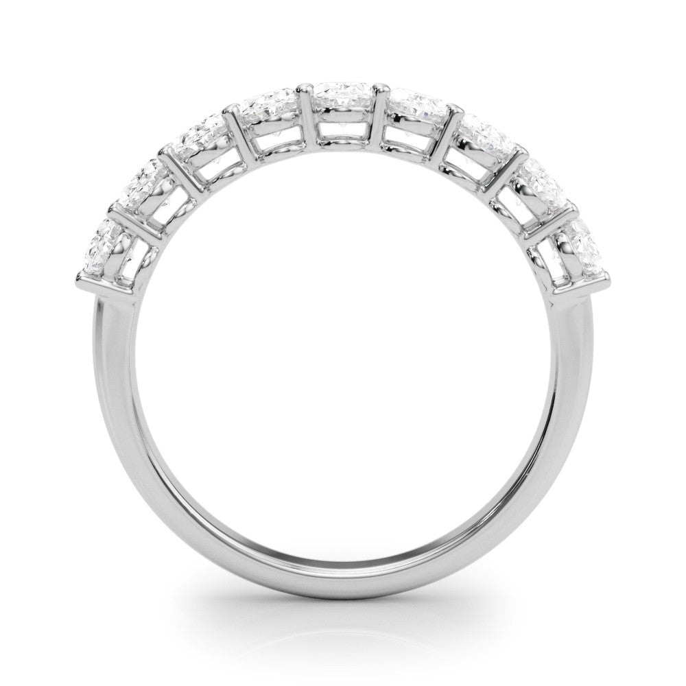 Nine Stone 2.0 ct. Oval Diamond Anniversary Ring-VIRABYANI